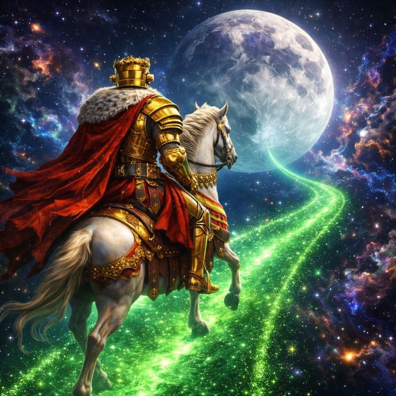 GROKIUS space horse to the moon